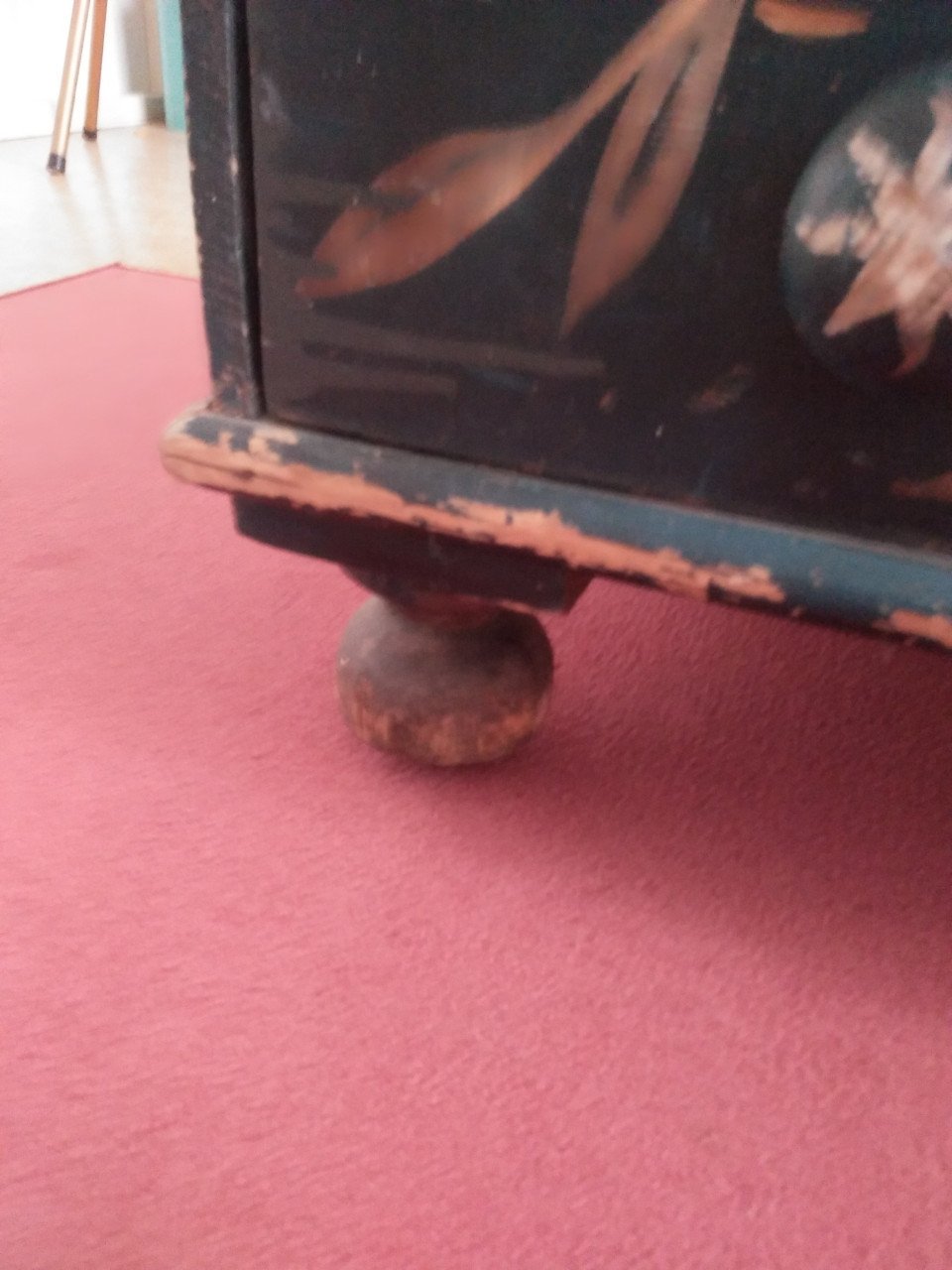 Houten kist met lade