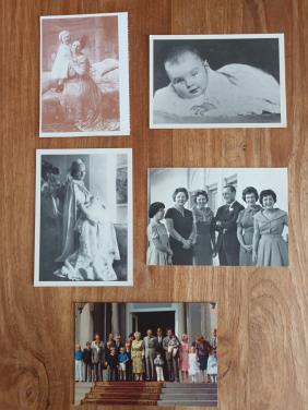 5 (foto) kaarten van de Koninklijke familie