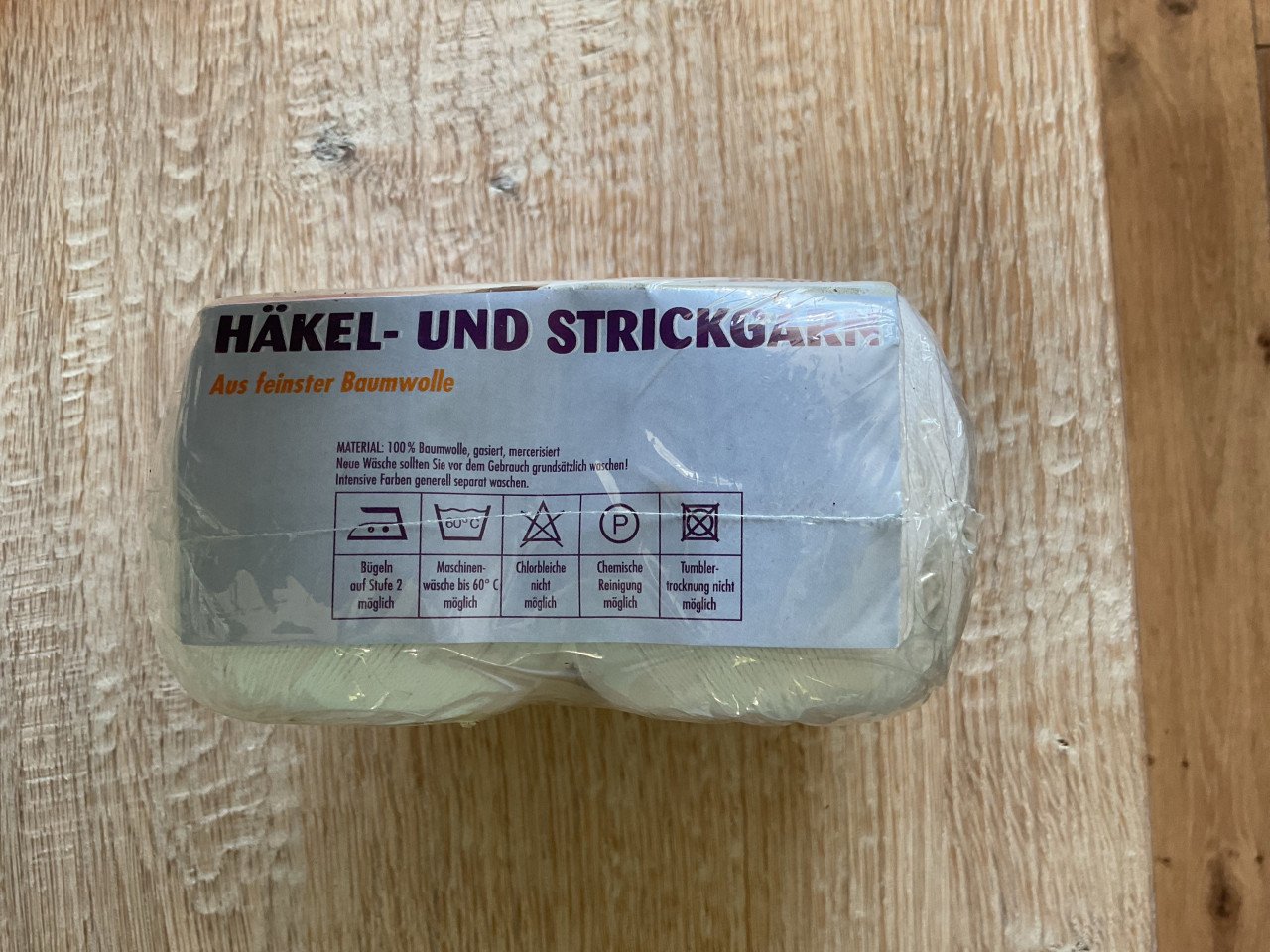 Haakgaren mooi wit