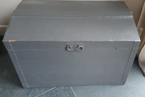 Houten speelgoedkist/dekenkist/kist