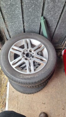 Zomerbanden met velg : Fiat panda.