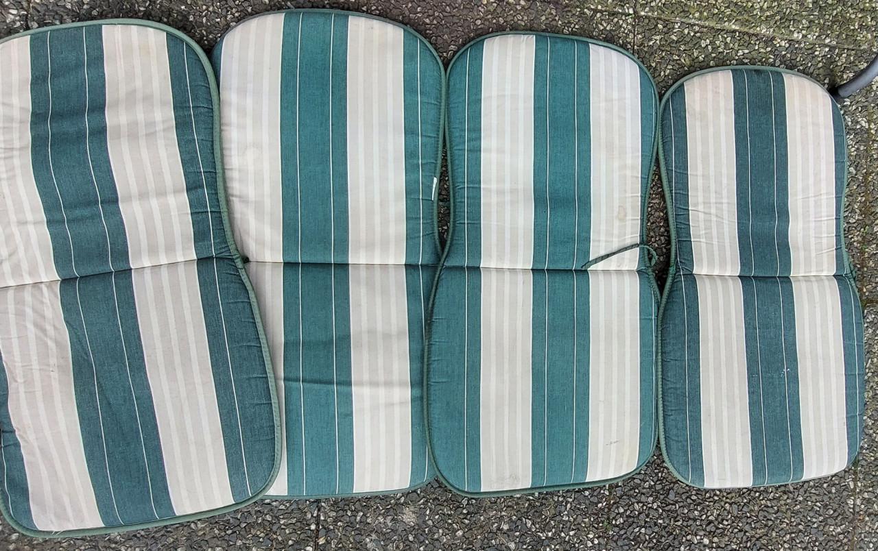 4 st Tuinstoelkussens 80 x 43 cm.