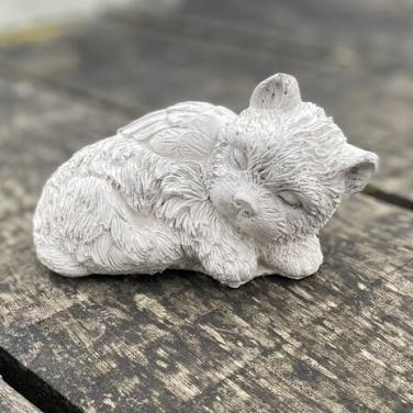 Poezen Herdenkingsbeeldje van Beton – Handgemaakt Aandenken