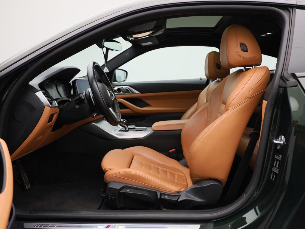 BMW 4 Serie coupé 430i high executive | m-sport | panoramadak | cognac lede
