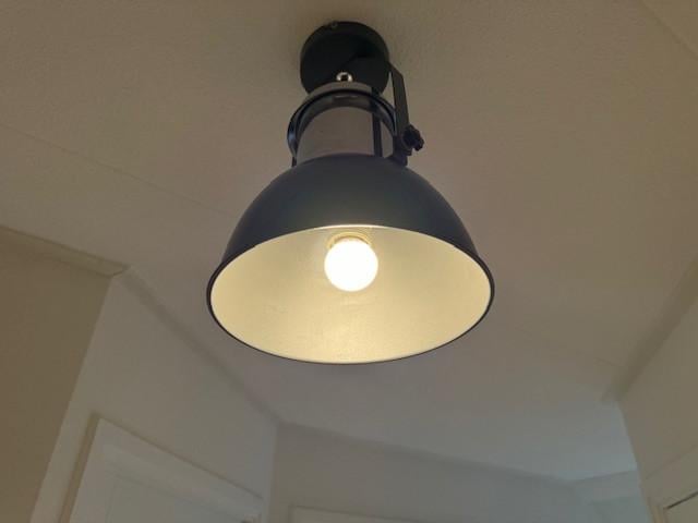 Plafondlamp, metaal / chroom, Industrie-stijl, factory-stijl, scheepslamp