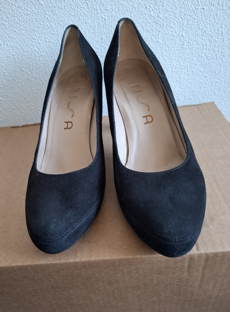 Unisa zwart suède pumps 40