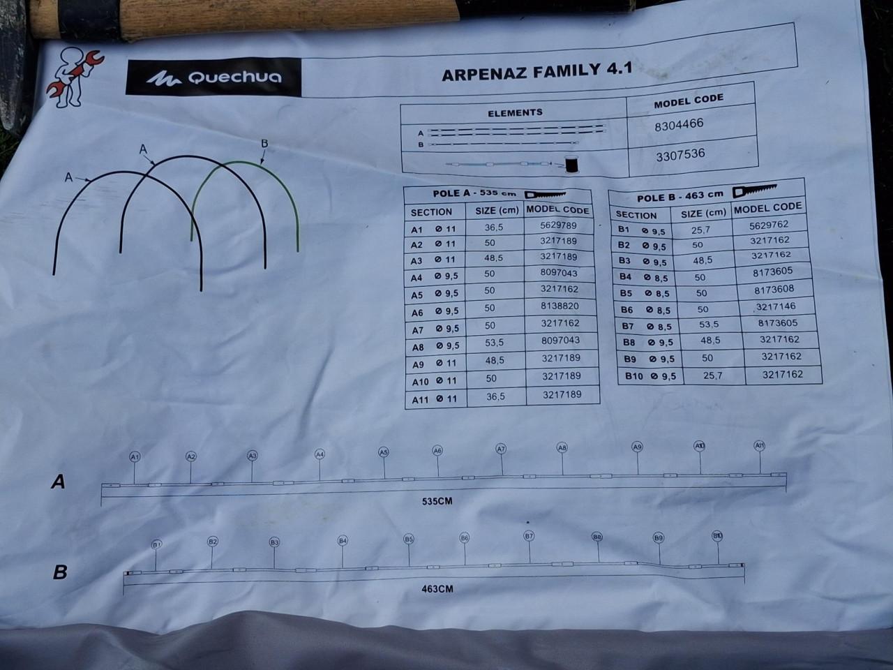 Koepeltent voor 4 personen Arpenaz 4.1