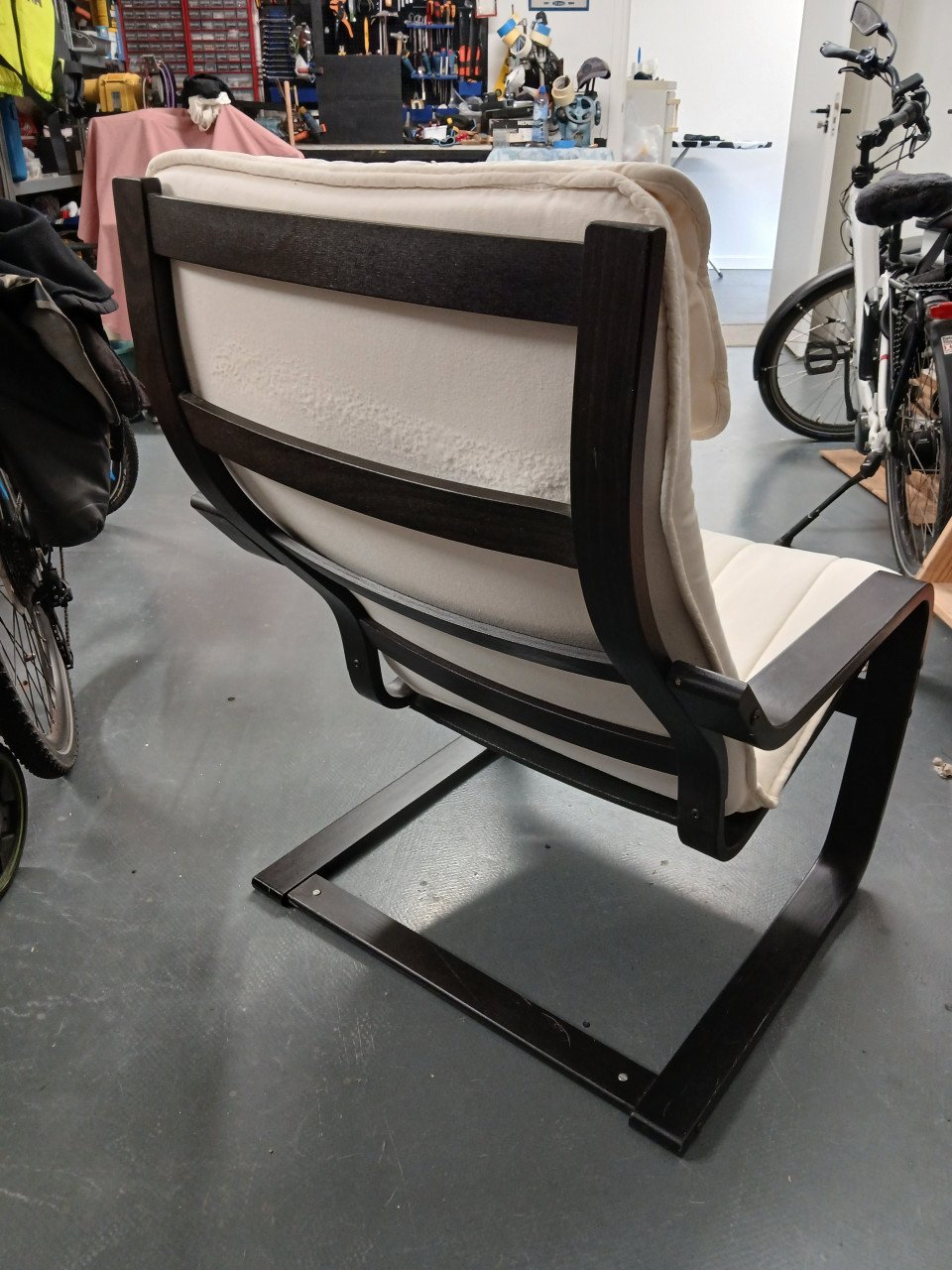 Tv/relax/studenten Stoel ikea zwart/ecru