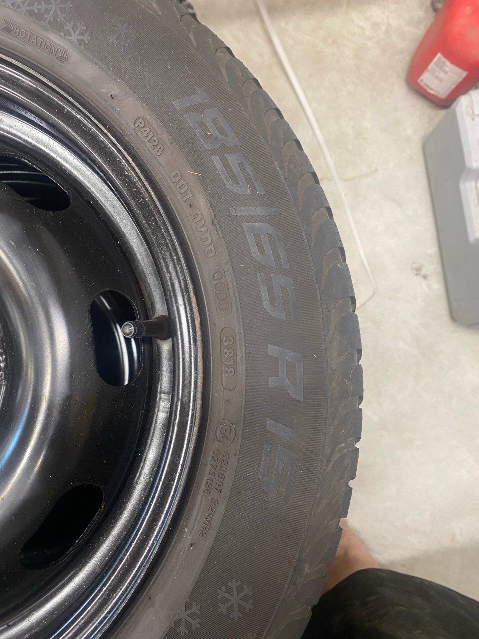 Winterbanden op velg - peugeot 207