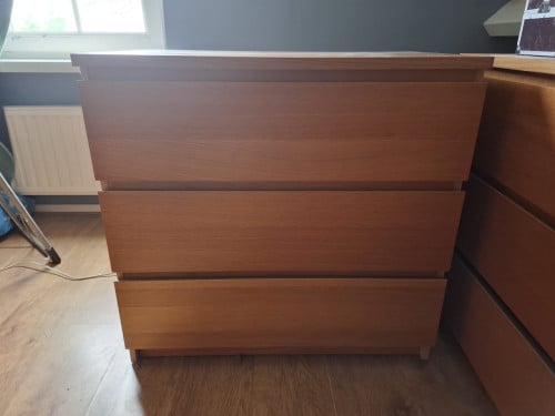3 ikea malm ladekasten
