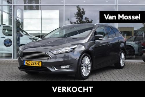 Ford Focus wagon 1.0 titanium edition | wegklapbare trekhaak | climate cont