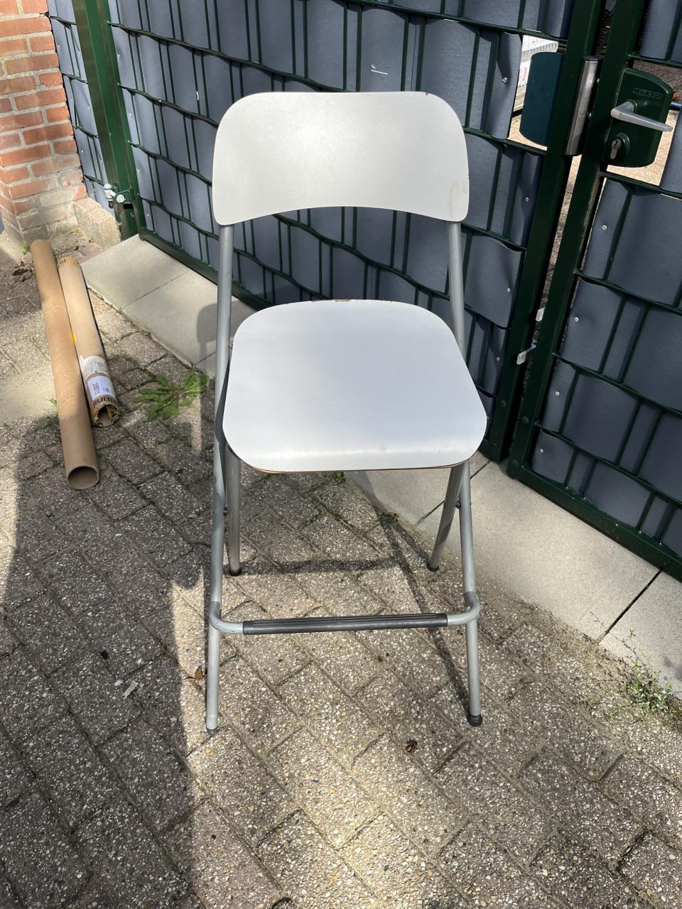 Opvouwbare barkruk - Kruk met rugleuning
