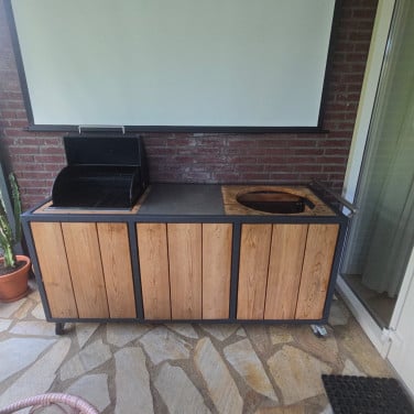 Complete buitenbarbecue – met Cadac, gasbarbecue & ruimte voor (Green) egg