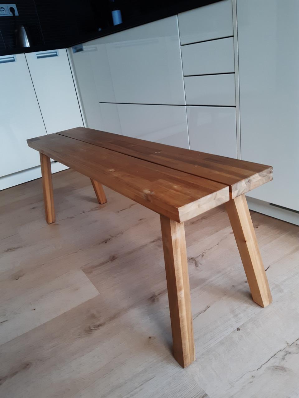 Bankje of voor tafeltje 120x29.hoogte 46 cm