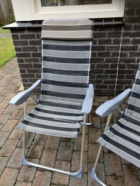 Camping stoelen met hoge rug