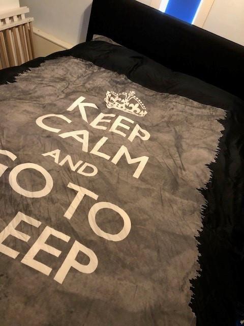 Mooie zwarte boxspring te koop!