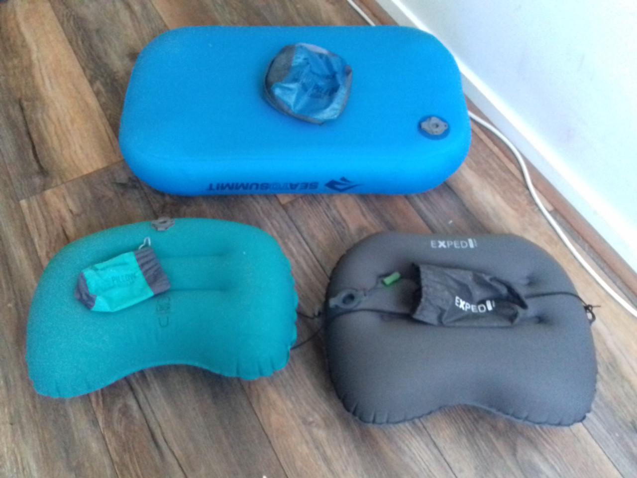 Sea To Summit ultralight, premium deluxe en Exped Ultra pillow