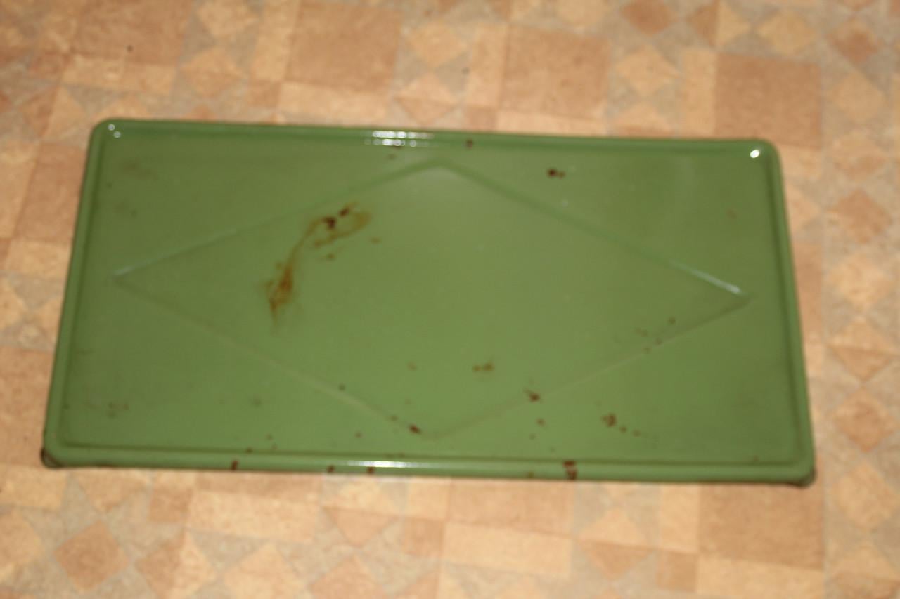 Emaille onderplaat van 2 pits gasstel