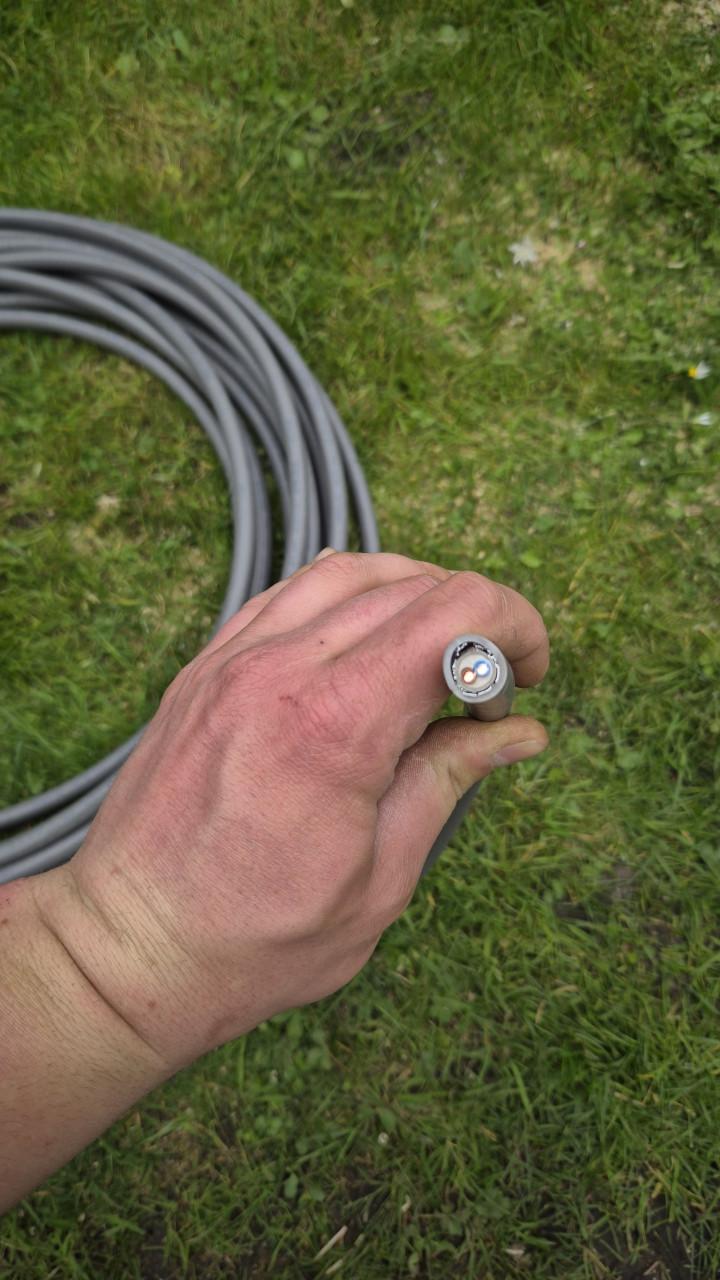 Installatiekabel 2.5mm² reststukken (3x2.5 & 2x2.5 + aarde) – goede staat