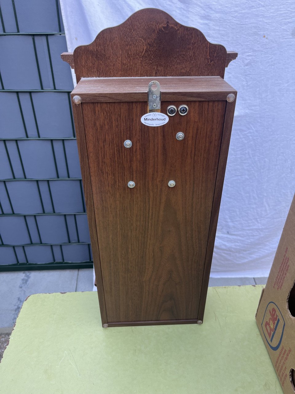 AMS houten regulateur wandklok