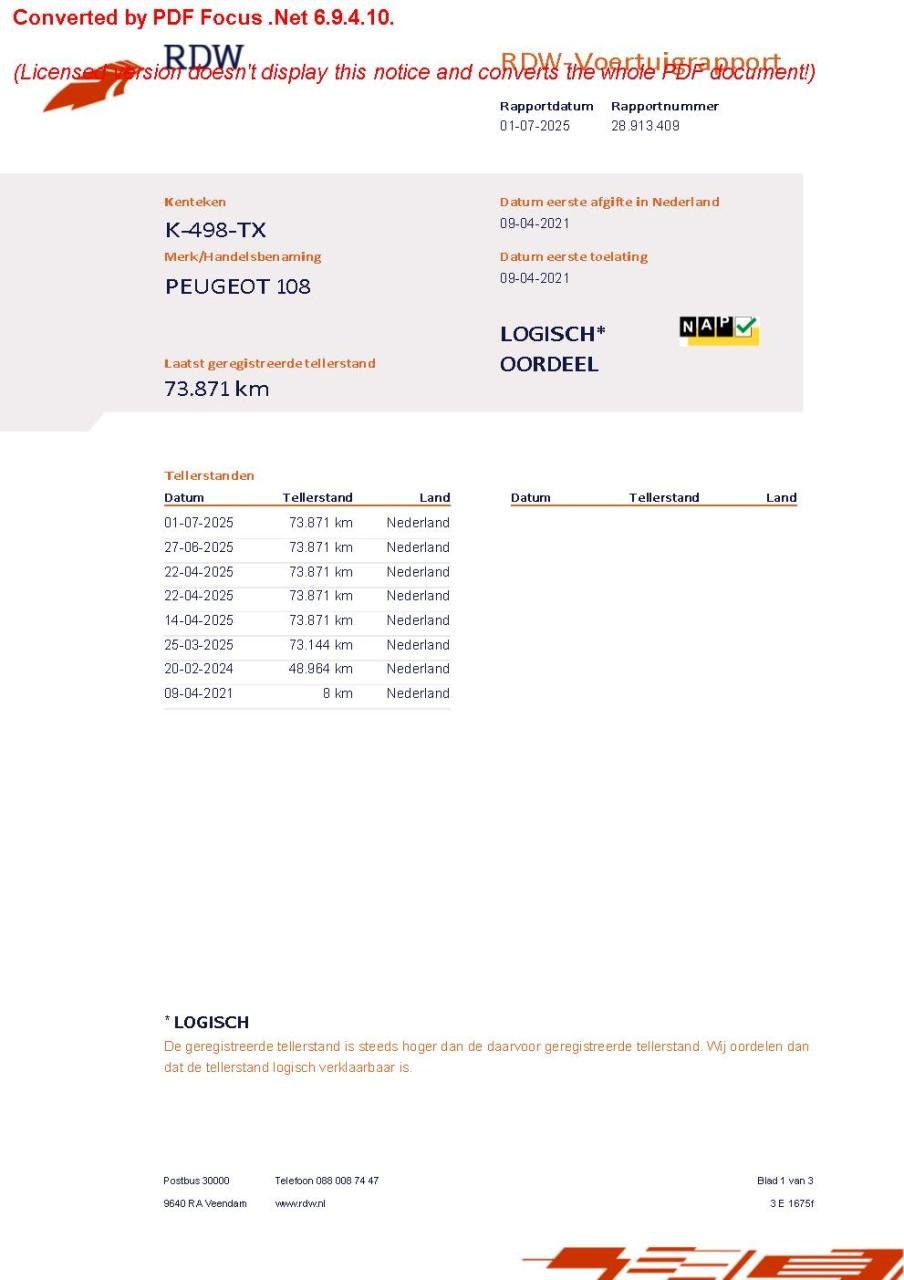 Peugeot 108 1.0 e-vti 72pk 5d active airco | bluetooth bellen & muziekstrea