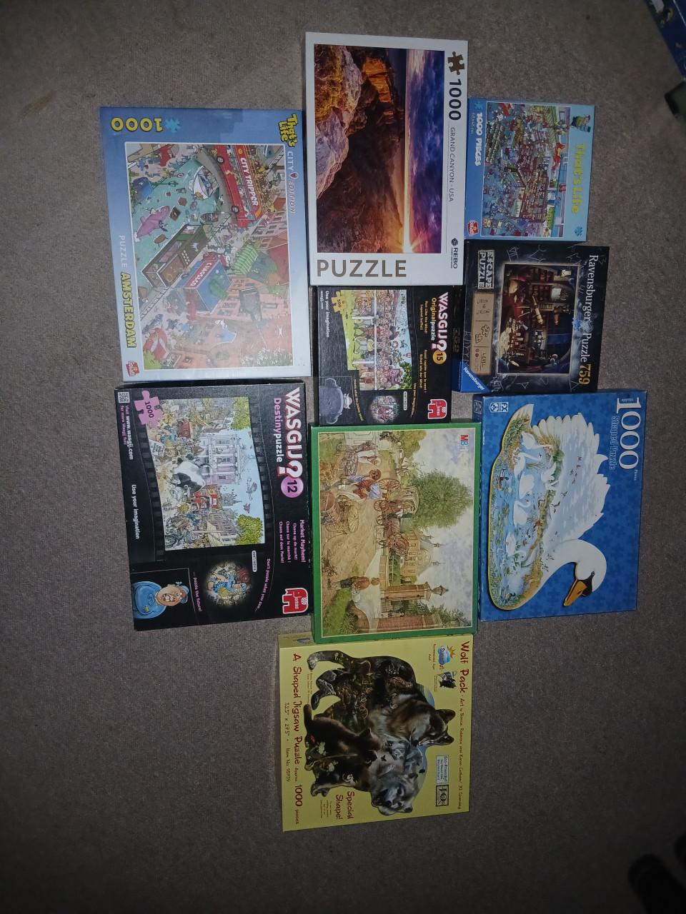 Verschillende legpuzzels thats life. Wasgij