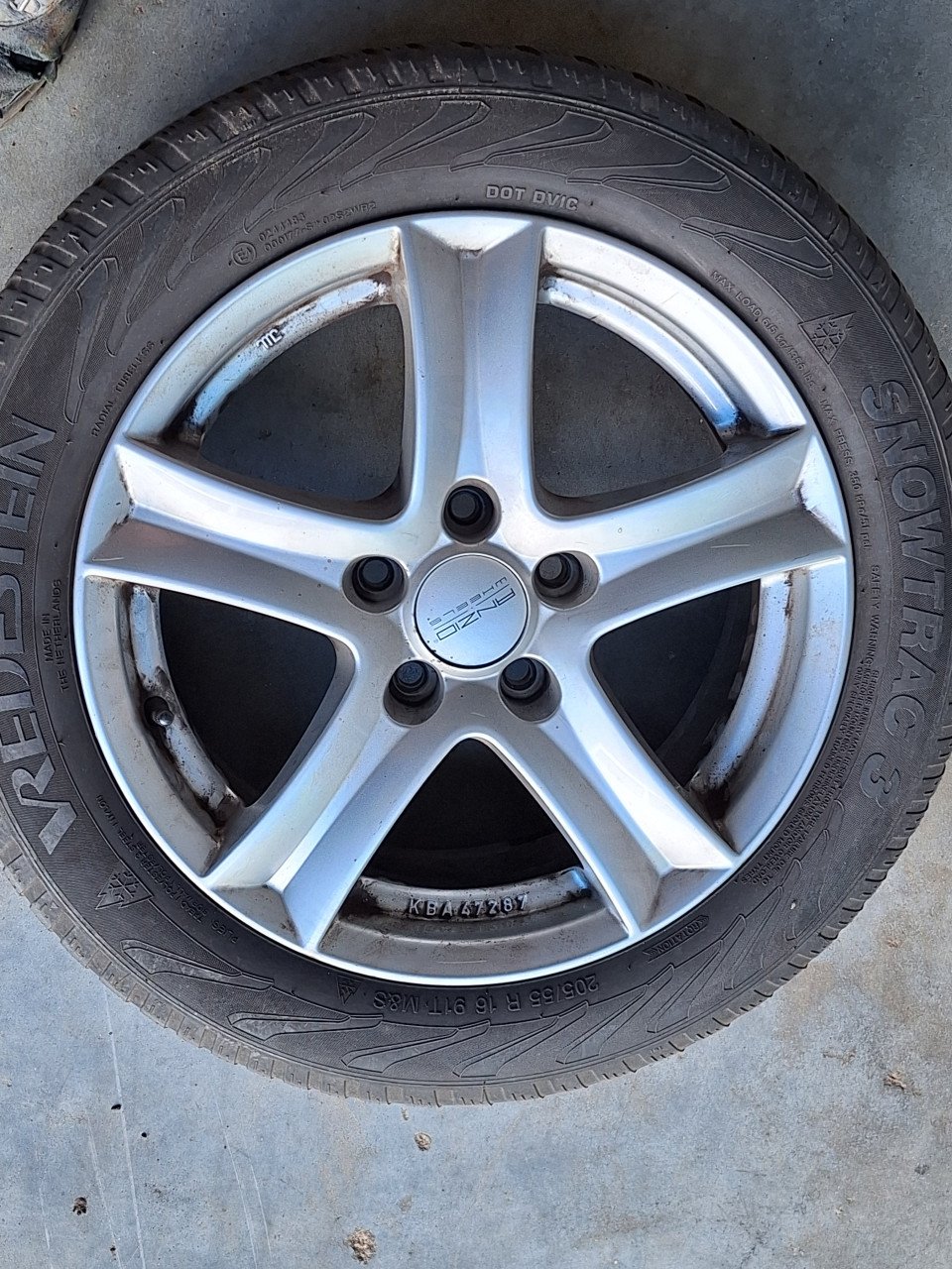 Winterbanden met aluminium velg