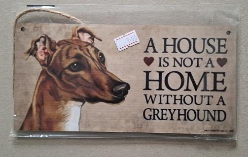 Houten Bordjes Met Honden  NIEUW