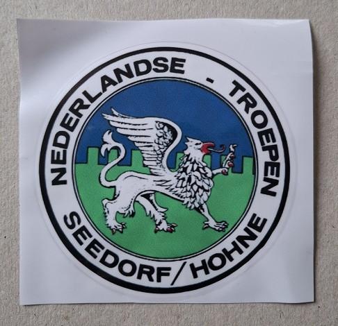 Sticker Nederlandse Troepen Seedorf/Hohne