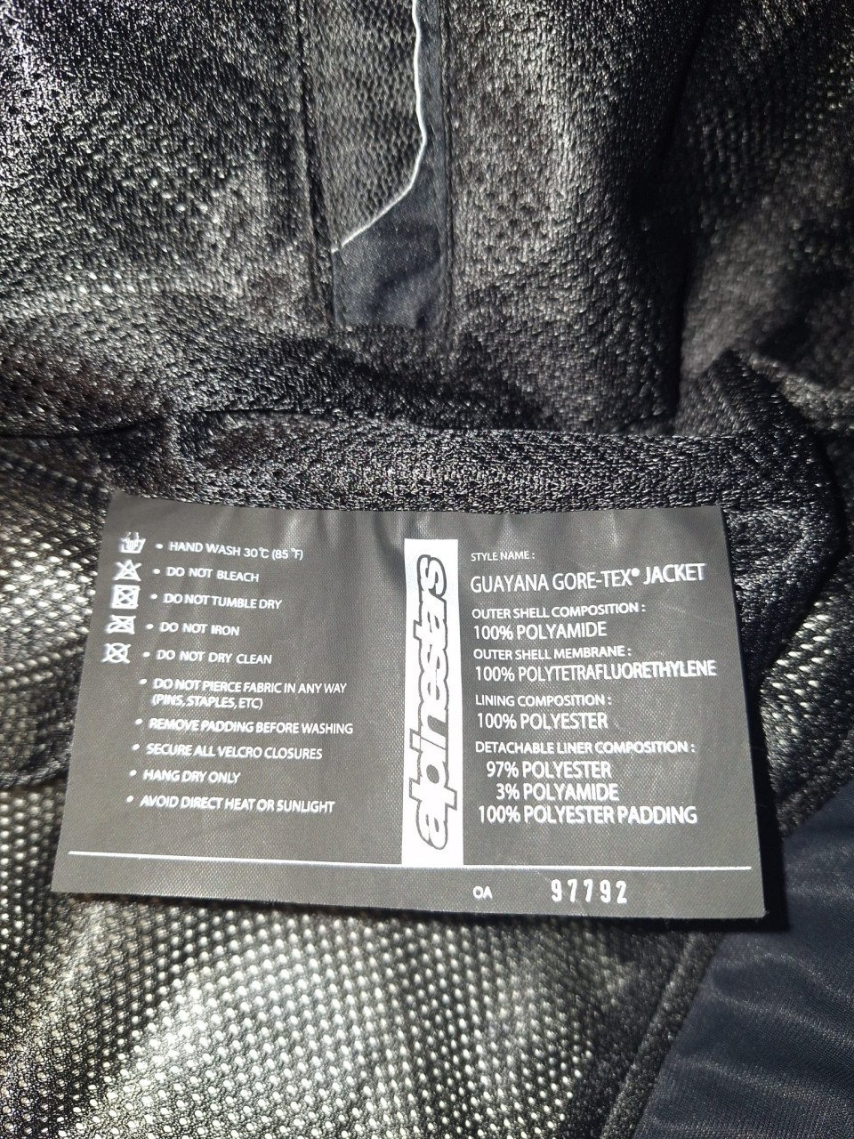 Gore tex pak
