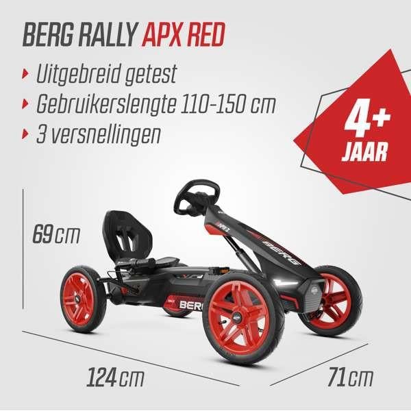 Skelter BERG Rally APX Red met 3 versnellingen
