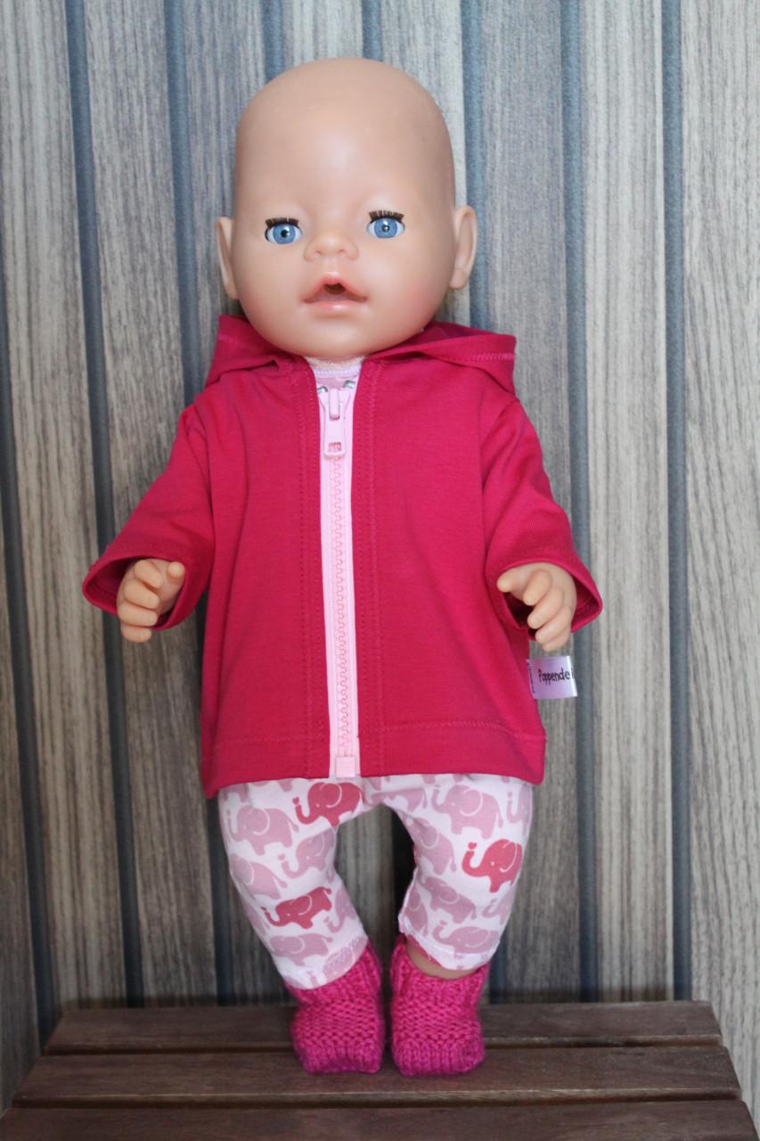 Baby born poppenkleding romper olifant