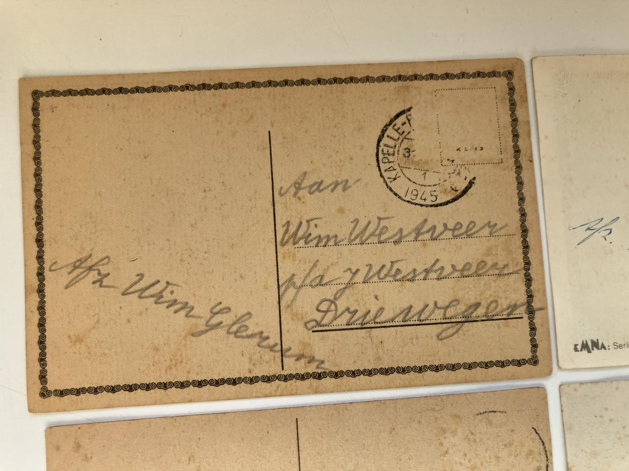 Nieuwjaarskaart 4st ca. 1940-1950