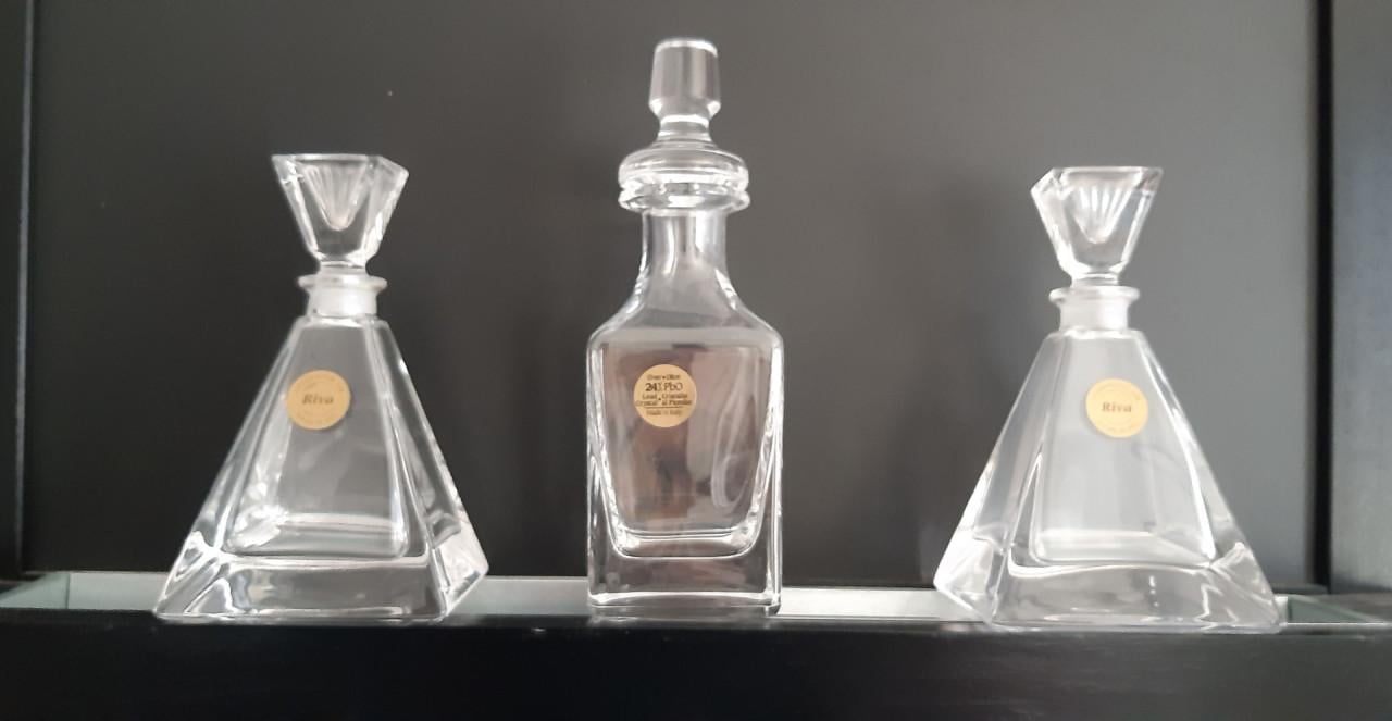 Kristallen karafjes met stop Riva of Verona