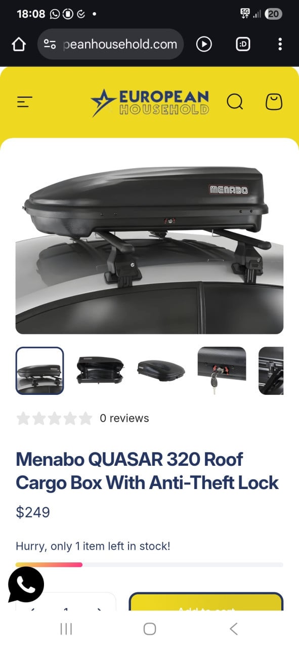 Dakkoffer Menabo