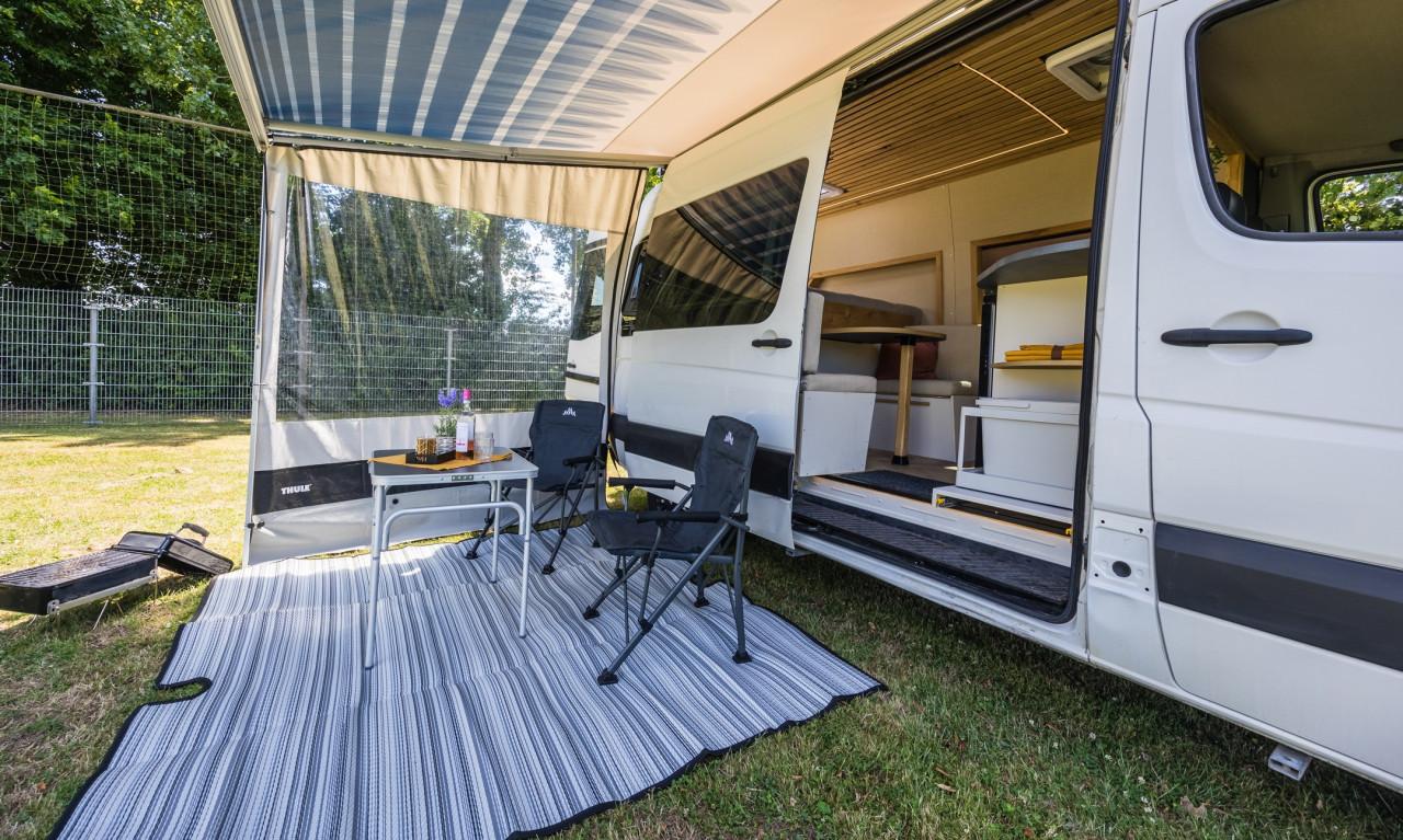 Unieke VW Crafter L2H2, Breedte bed, off-grid voorziening