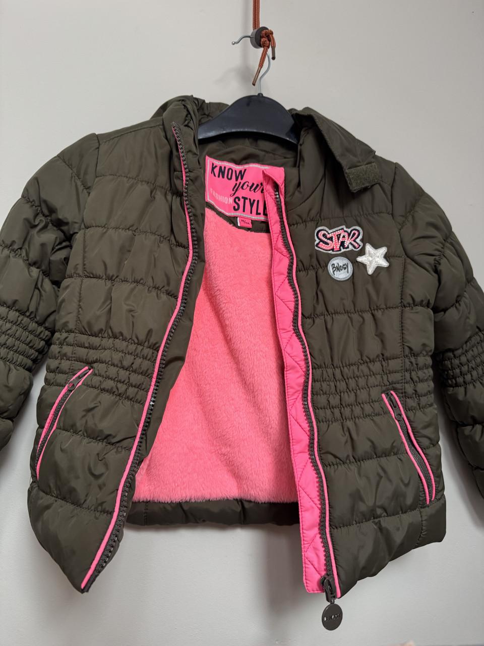 B.Nosy meisjesjas groen/roze – maat 98/104