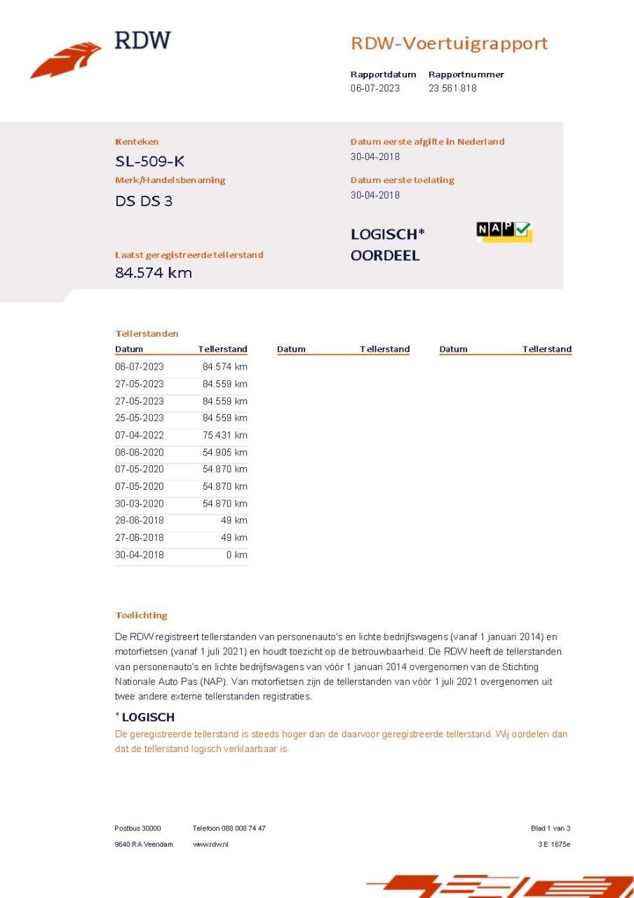 Ds Ds 3 performance line 1.2 pt-110pk navigatie | cruise & climate control 
