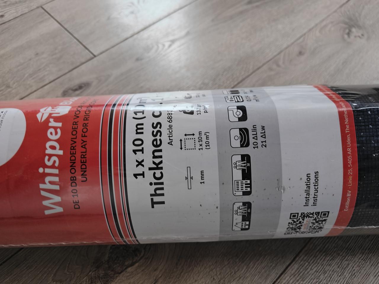 Whisper black ondervloer