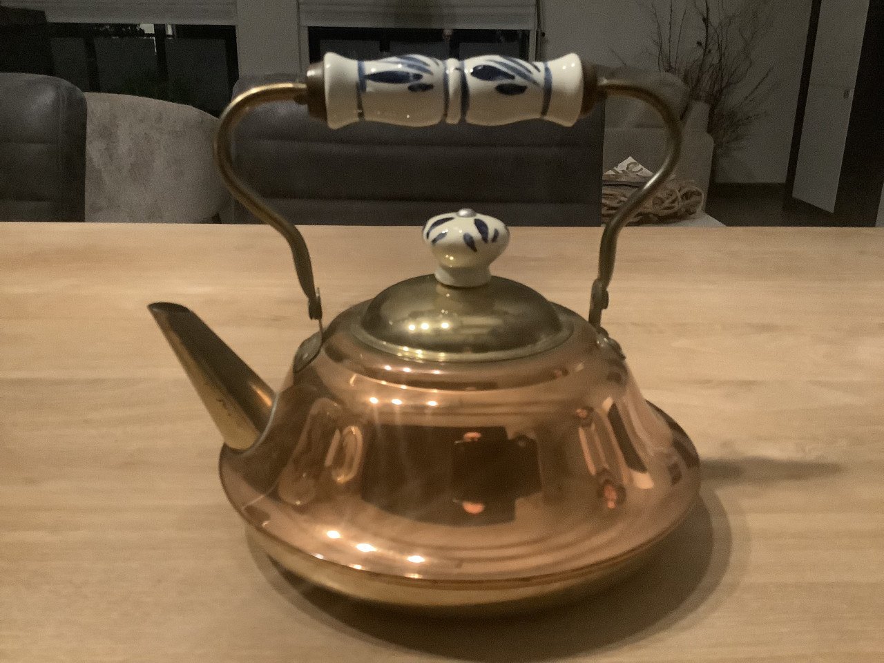 Koperen keteltje