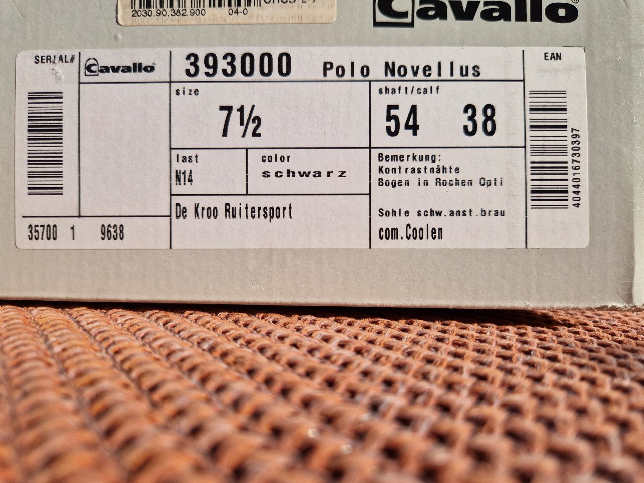 Cavallo Polo Novellus paardrijlaarzen – maat 38 – Nieuw in doos