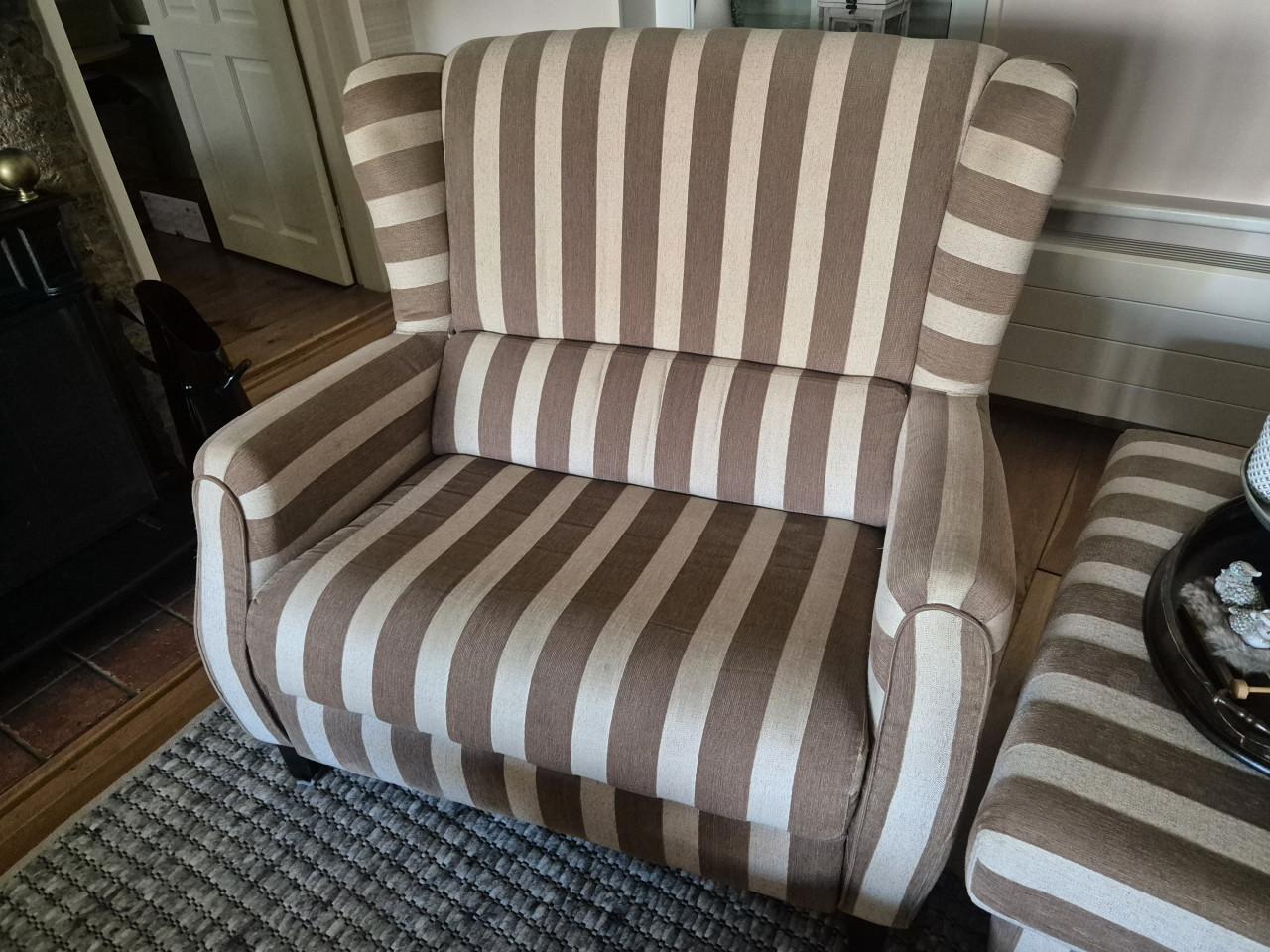 Loveseat en poef