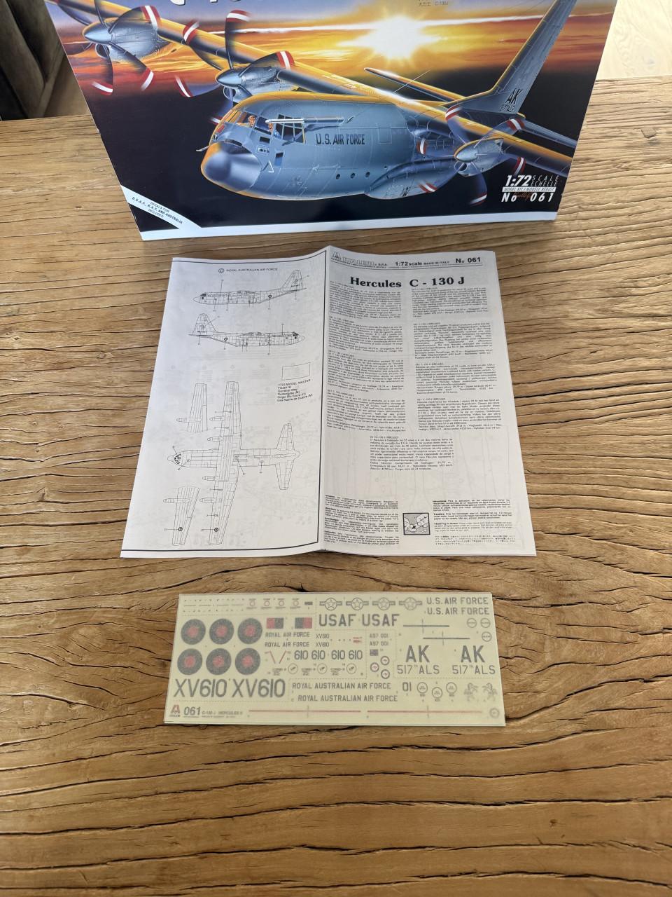Italeri bouwdoos C-130J Hercules II vliegtuig (NIEUW)