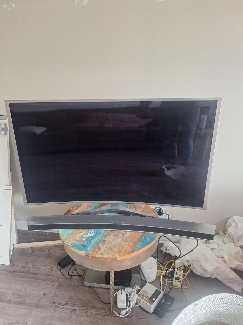 Samsung curved tv met curved sounsbar