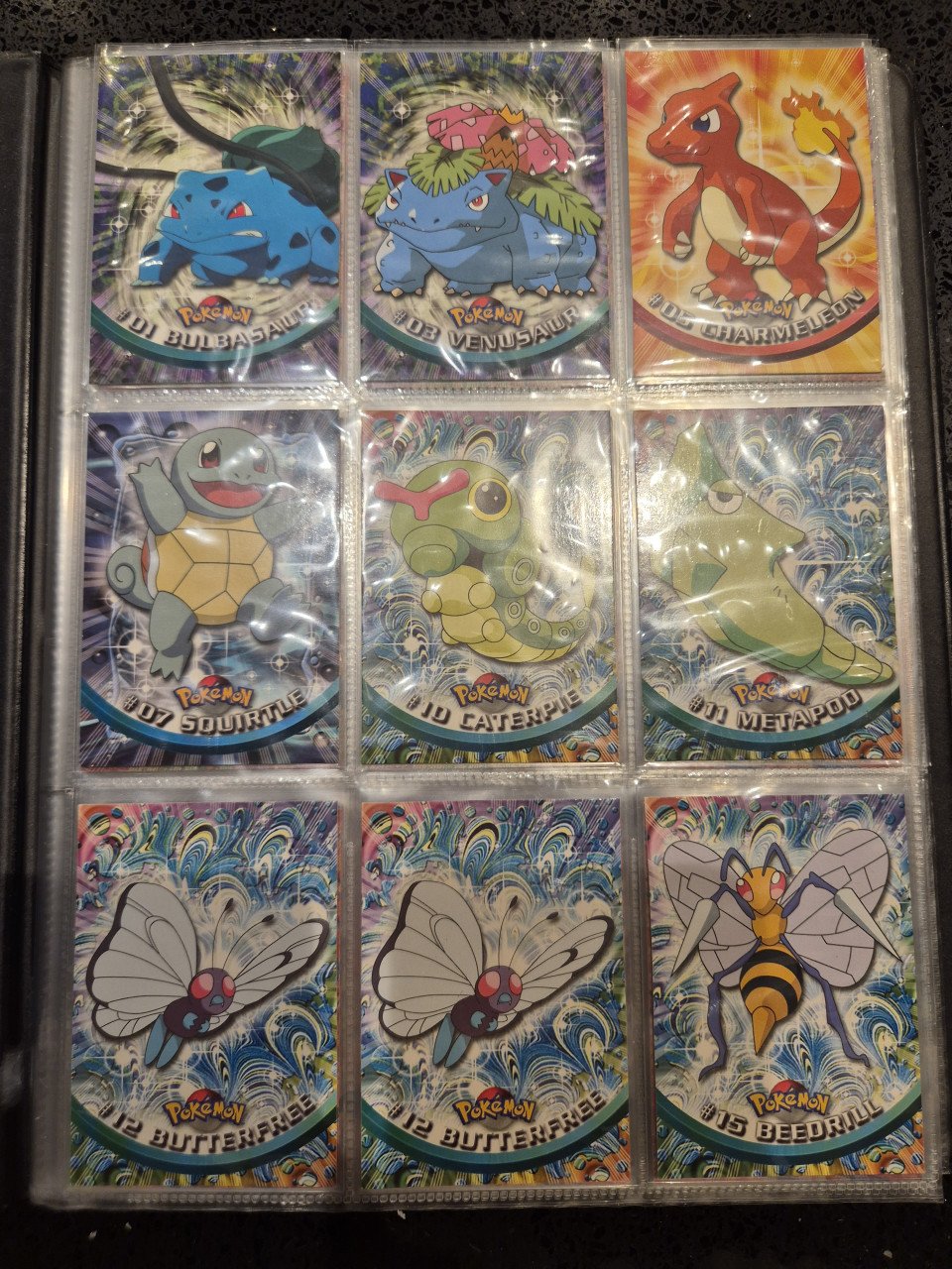 Oude pokemon verzameling 1999