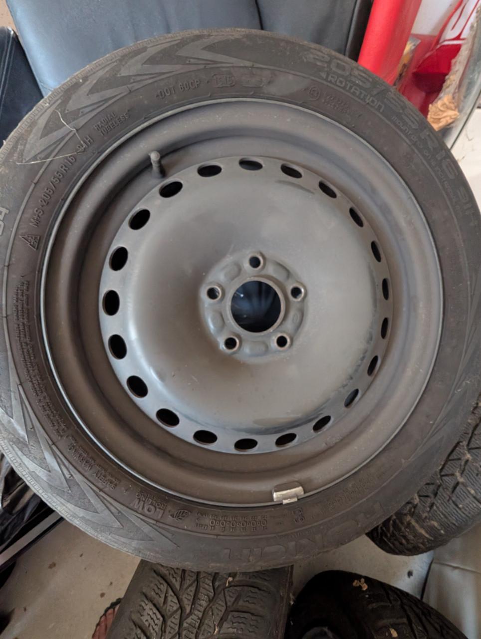 Stalen velgen met winterbanden