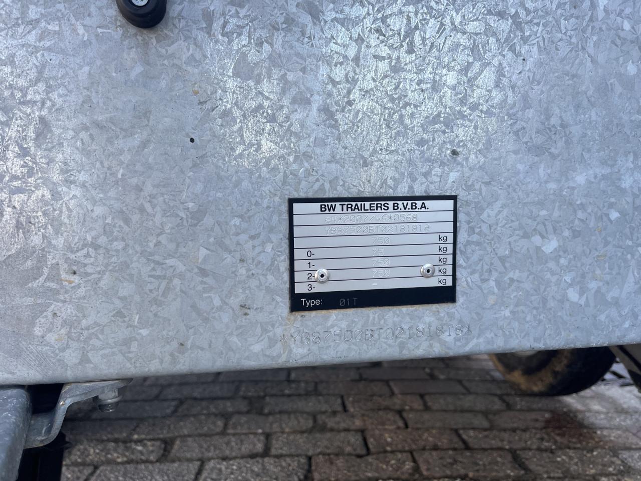 BW-Trailers Plateauwagen 255 x 150 cm – 750 kg