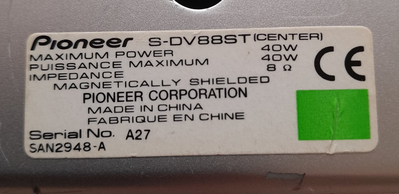 PioNeer subwoofer systeem
