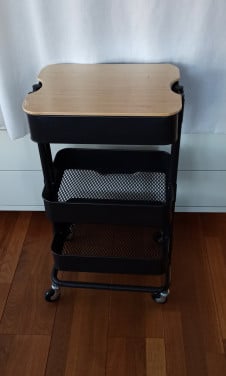 Ikea Raskog roltafel + nieuwe Högsma deksel