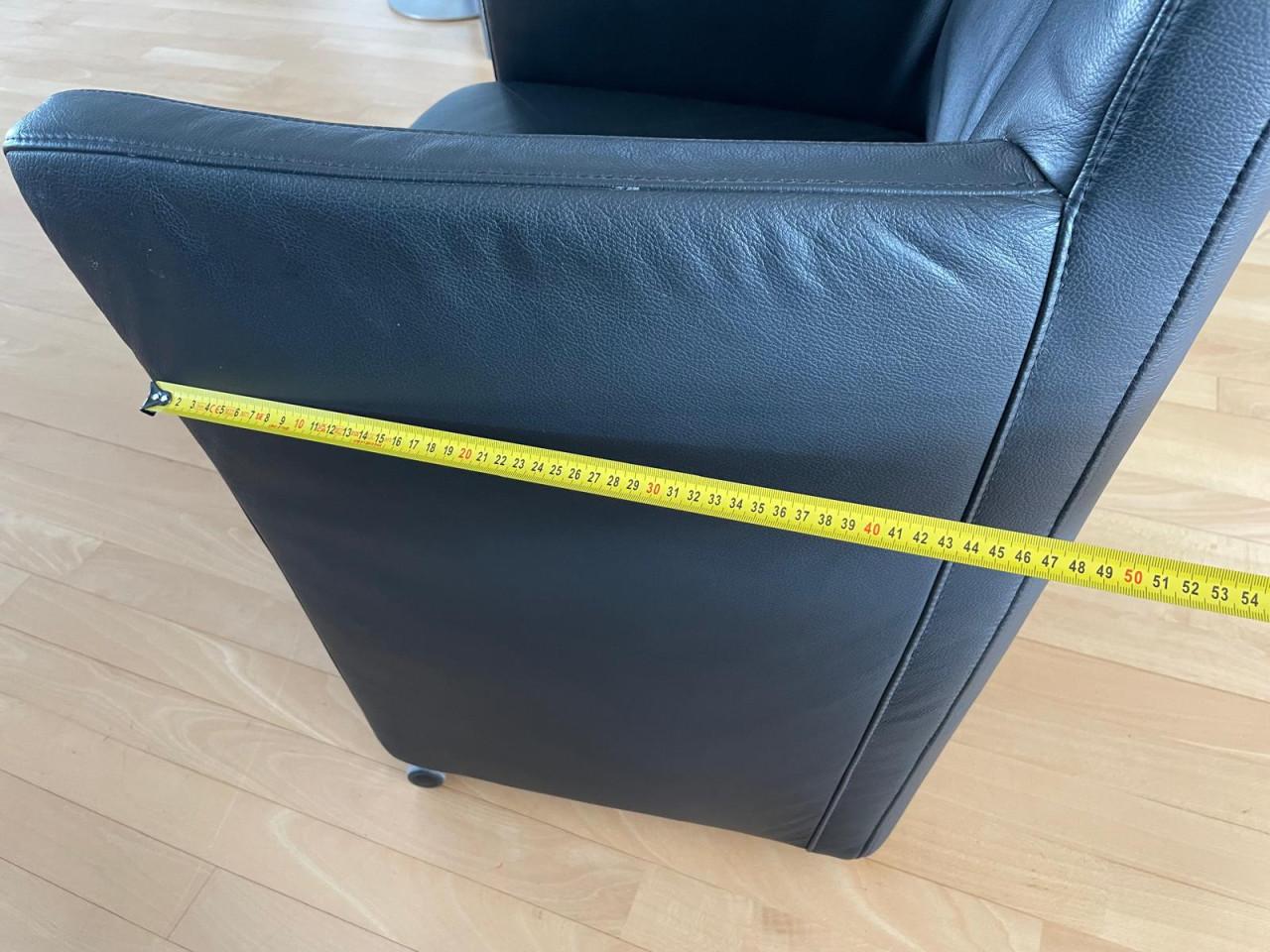 6 lederen eetkamerstoelen
